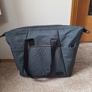 Lovevook Diaper Tote bag Shoulder Strap Dark Green Large Zip Closure